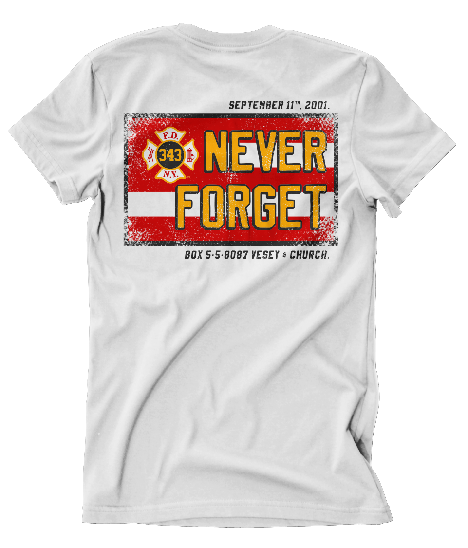 FDNY® '21 "Never Forget Flag" 9/11 Tee