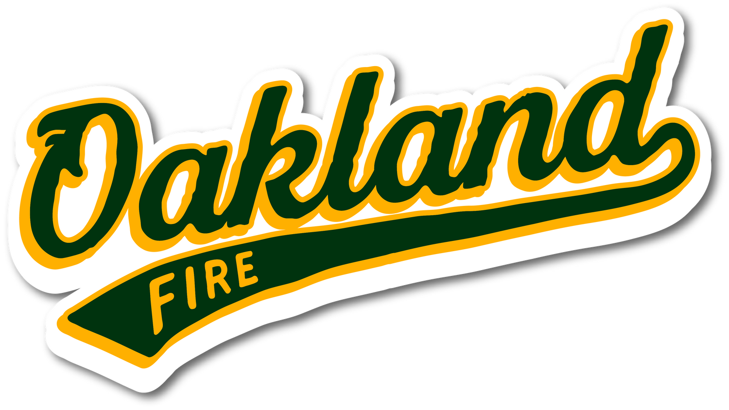Oakland Fire Decal
