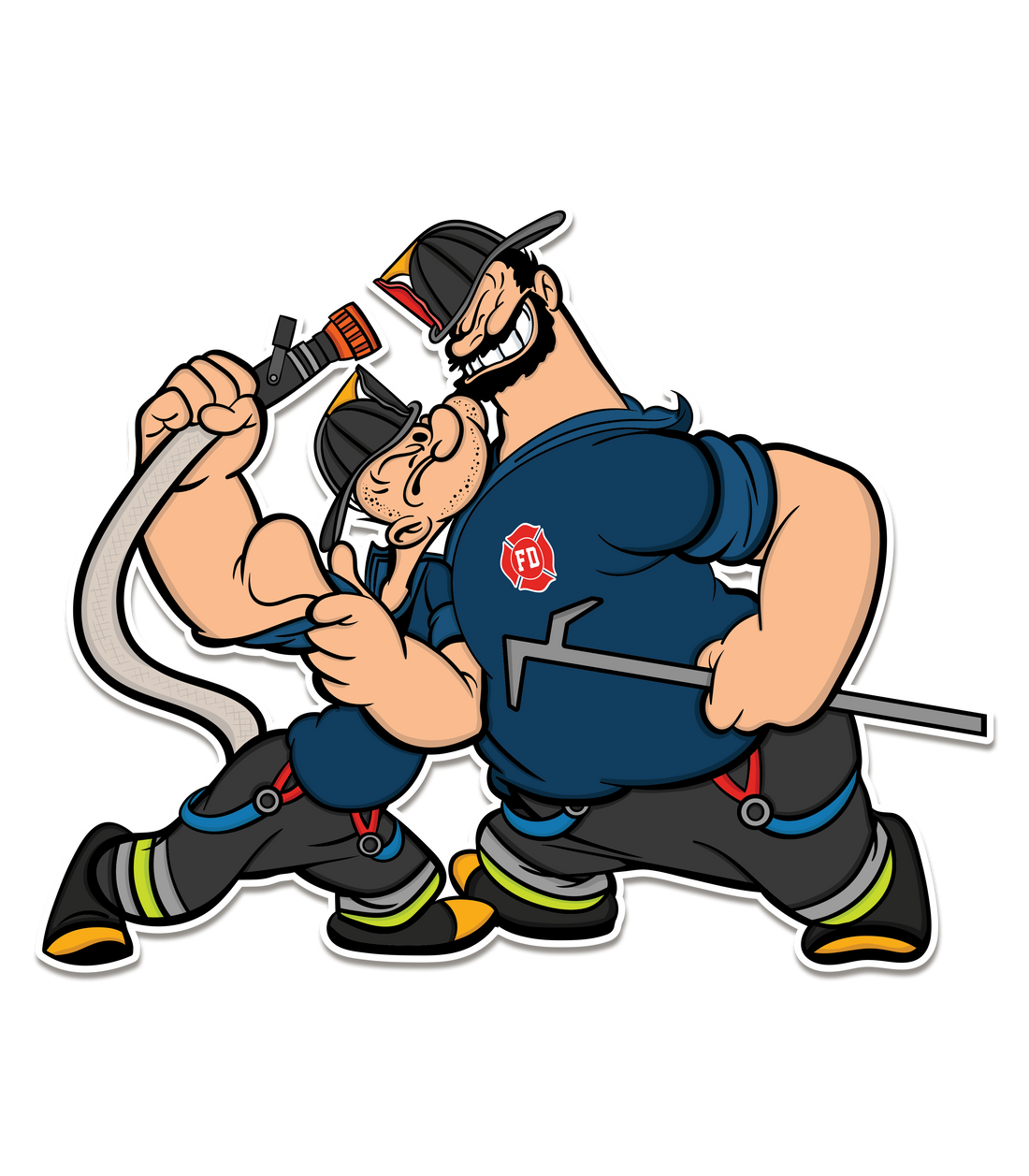 Popeye vs Brutus Decal