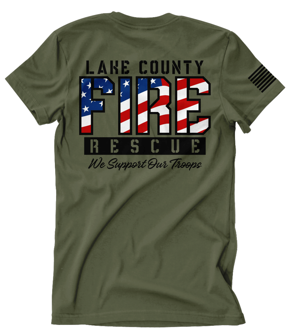 Lake County FF (FL) L3990 Support Our Troops