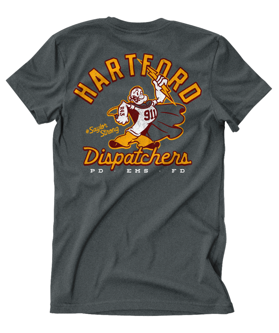 Hartford Dispatchers "SAYLOR STRONG" Support Tee