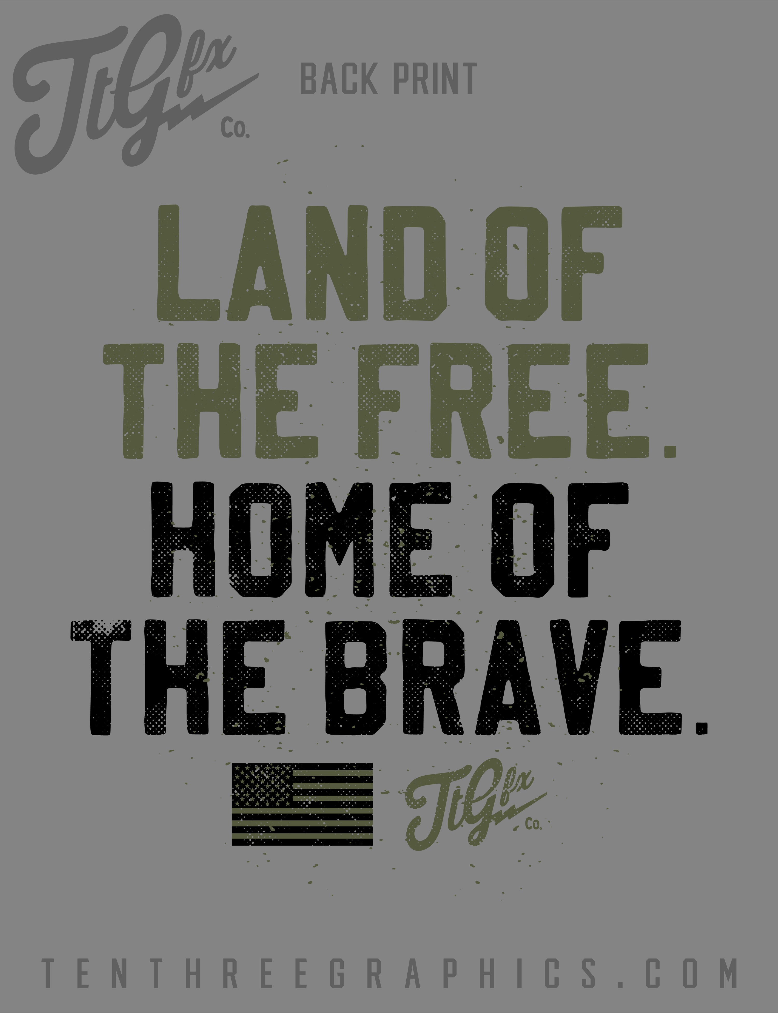TTGfx 'Land of the Free" Shop Tee