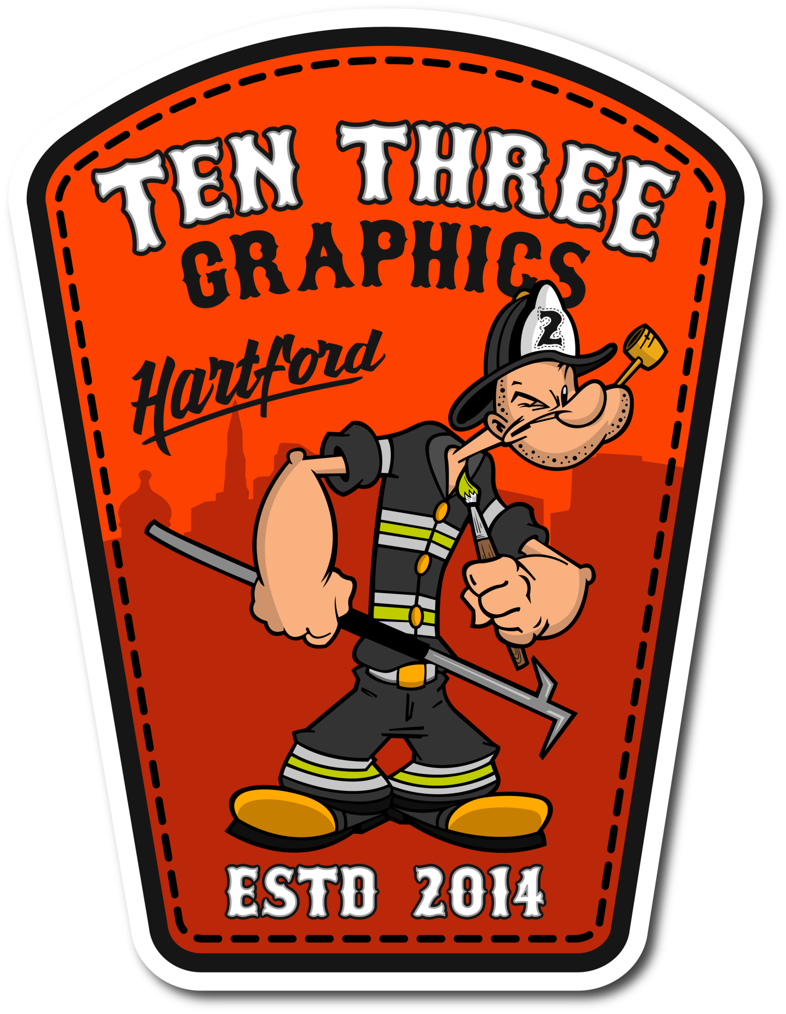 Ten Three Company Patch (3M) Decal